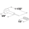 Prime-Line 1-1/16 in. Steel Pin with Plastic Bushing, Window Grid Retainer 6 Pack L 5895